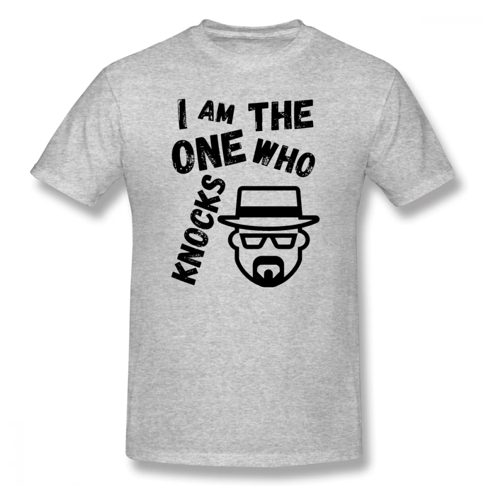 Футболка мужская базовая с коротким рукавом и надписью I'm The One Who Knocks Heisenberg