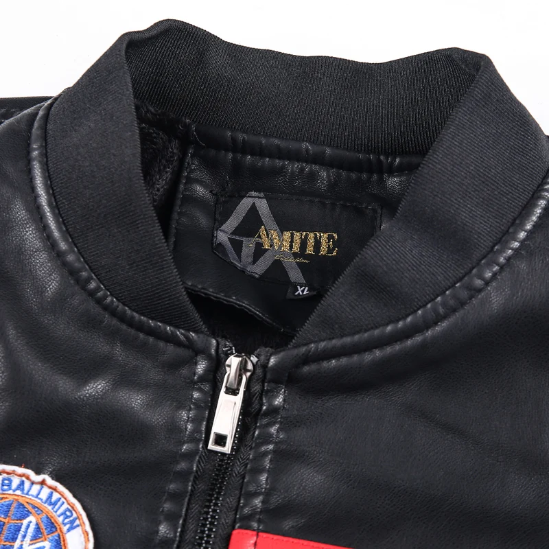 

Winter Men Leather 2021 Jacket Thick Motorcycle PU Jacket Men Warm Windbreaker Faux Leather Jackets Hoody Outwear Brand Coats