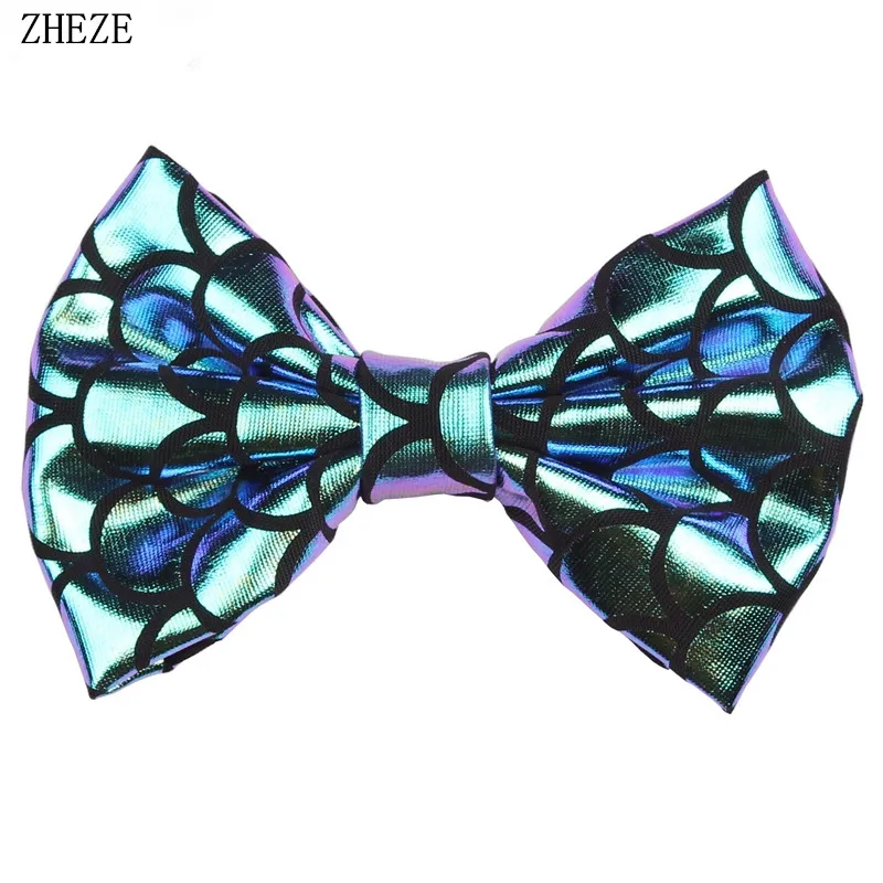 12 шт./лот оптовая продажа 4 ''заколки для волос с бантом русалки девочек 2021