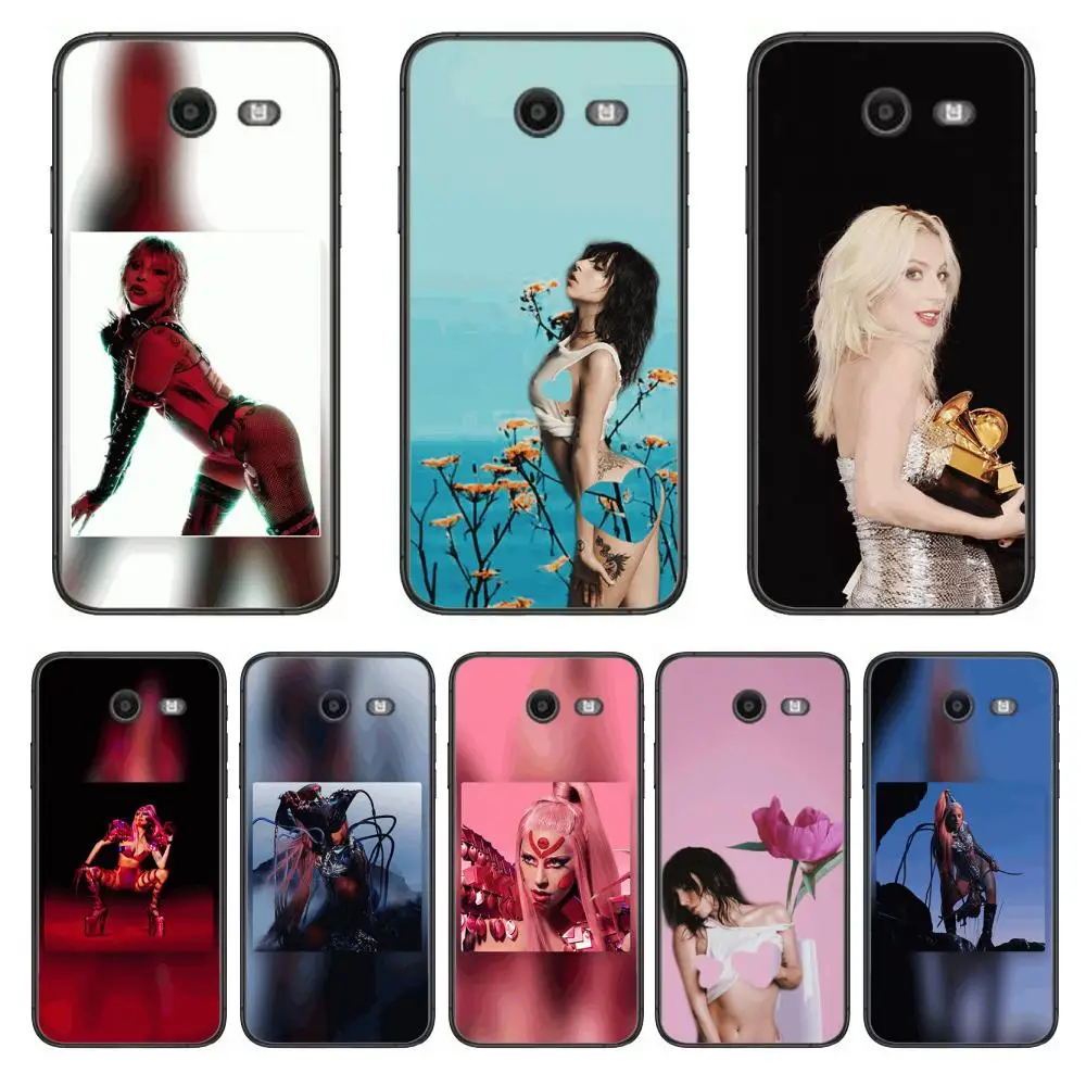 

L-Lady Gaga DIY style Phone Case Hull For Samsung Galaxy J 4 3 5 6 7 8 EU 2018 Plus 2017 Black Shell Art Cell Cover TPU