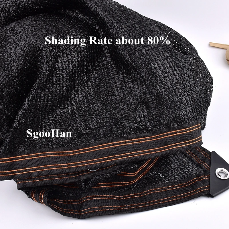 Черная 6 контактная Солнцезащитная сетка с защитой от УФ лучей для дома и сада