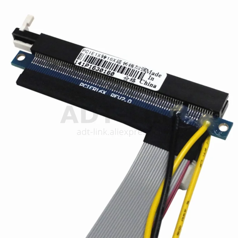 Гибкий Удлинительный кабель PCI Express 1 16 X адаптер E расширитель платы с 4 контактным
