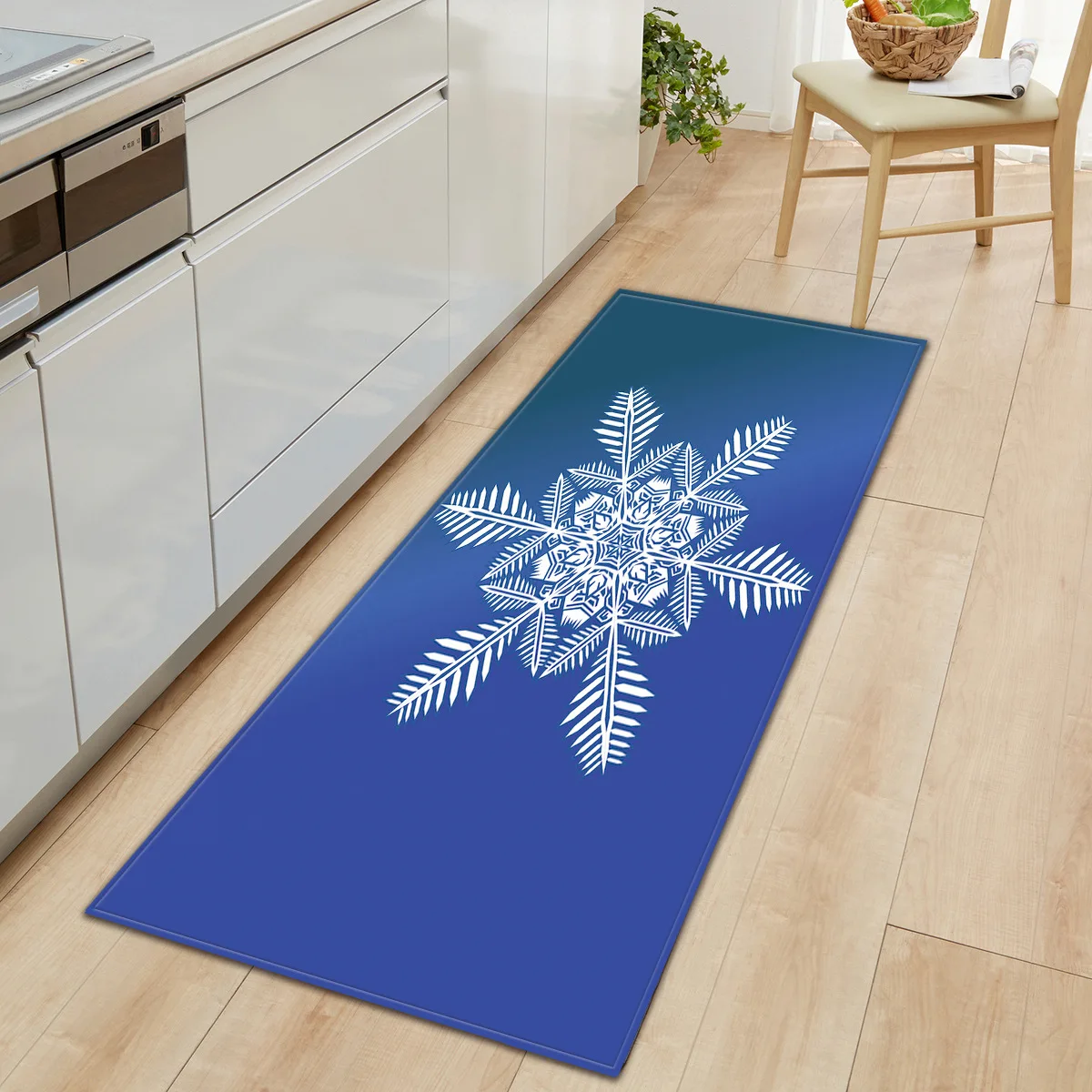 Zeegle Flannel Christmas Floor Mat Long Kitchen Water Absorption Carpet Living Room Foot Rug Home Decoration Hallway Doormat | Дом и сад