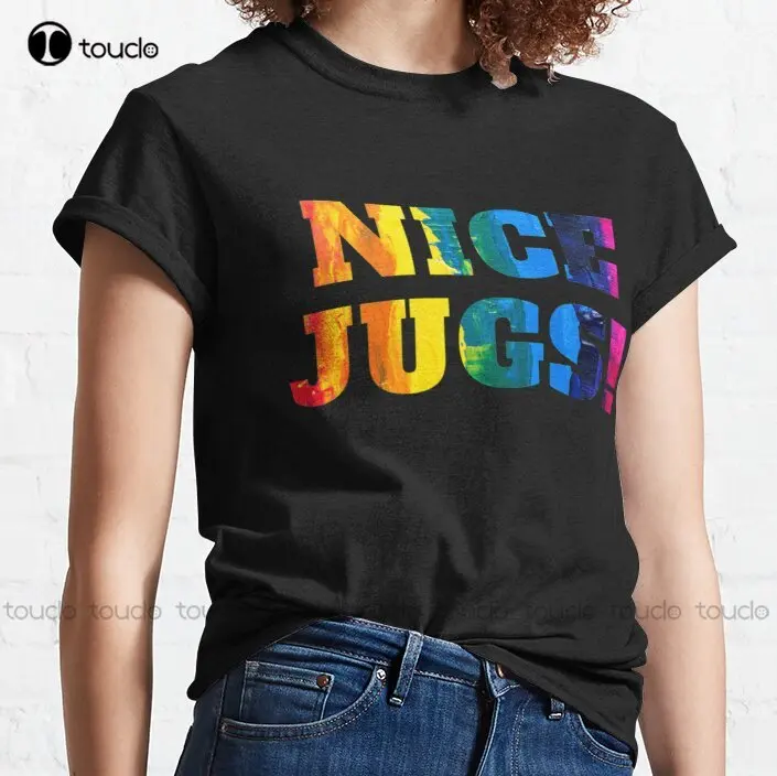 

Новая классическая футболка из хлопка с надписью «I Love Nice кувшин»