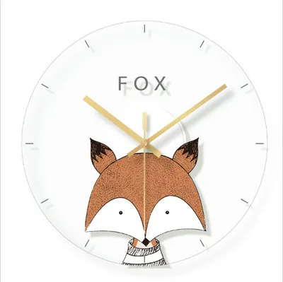 Современные акриловые настенные часы C5T123 дизайнерские с 3d-декором синие для