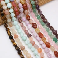 natural stone bead irregular aquamarinerose quartzlapis lazui beads 10 12mm for diy jewelry making necklace bracelet accessory