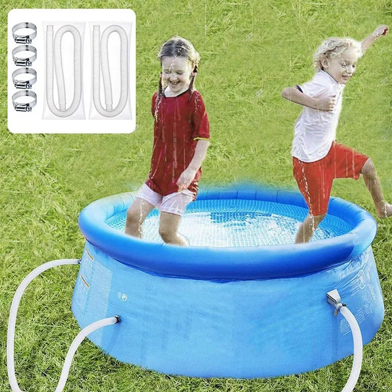 

Replacement Hose for Above Ground Pools Diameter Accessory Pool Pump Replacement Hose with 4 Metal Clamps