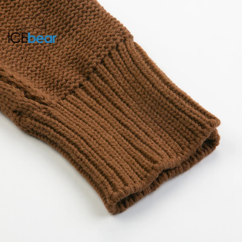 ICEbear новинка массивный женский свитер Осень-зима однотонный базовый вязаный