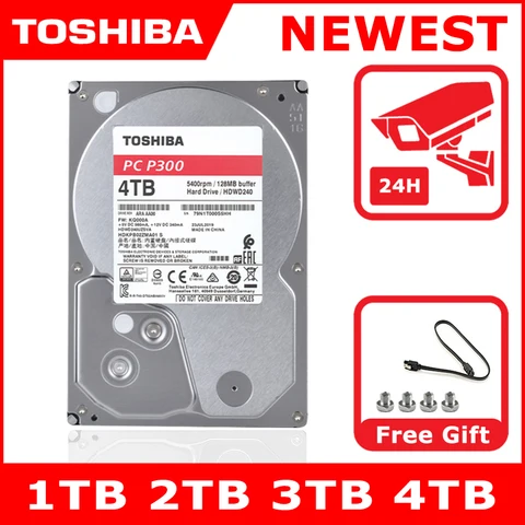 Жесткий Диск Toshiba P300 Series, 500 Гб, 1 ТБ, 3,5 ТБ, SATA3, 6 Тб