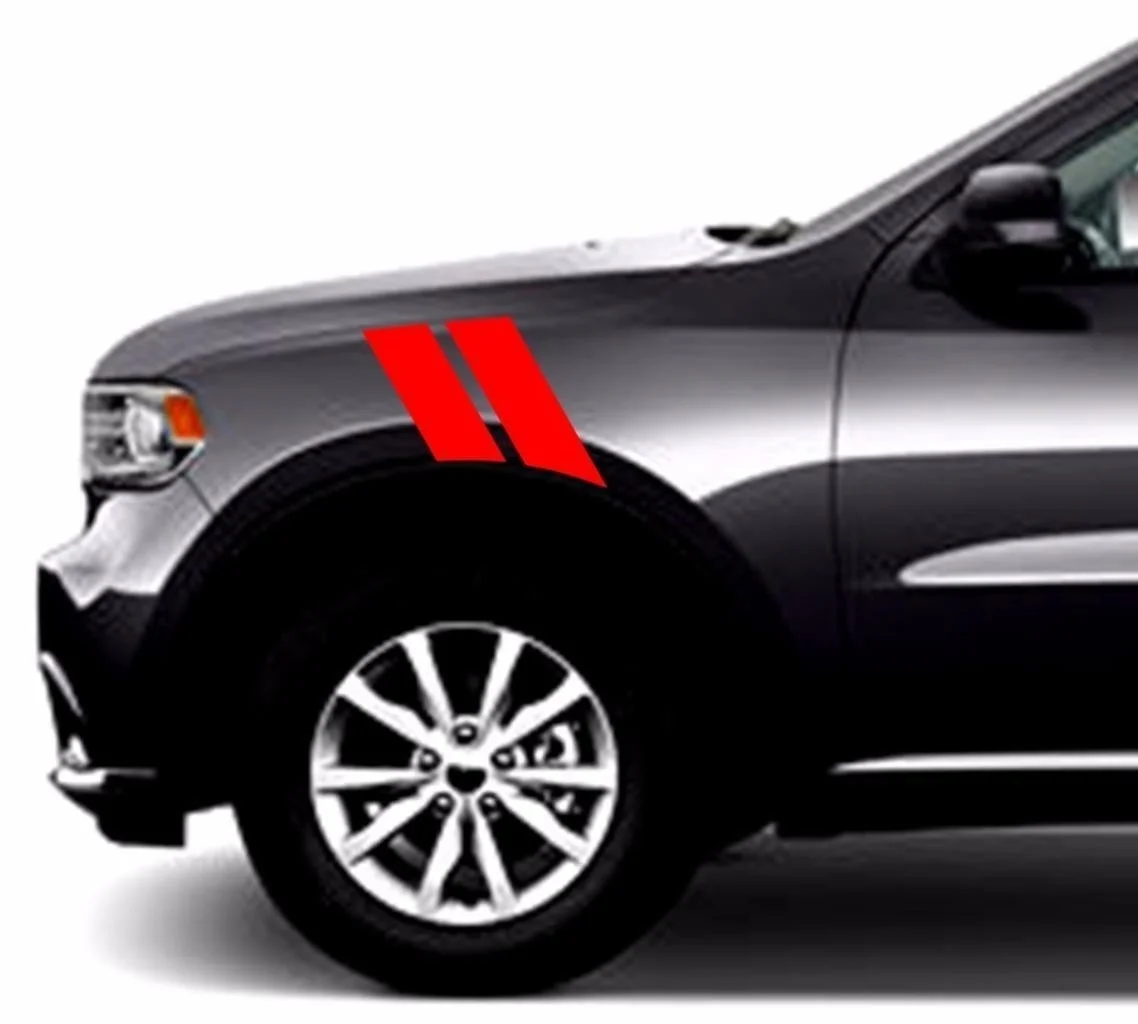 

Для (2 шт) Новые 4 "Fender Hash Bar марки виниловые гоночные полосы наклейки (подходит к Dodge Durango)