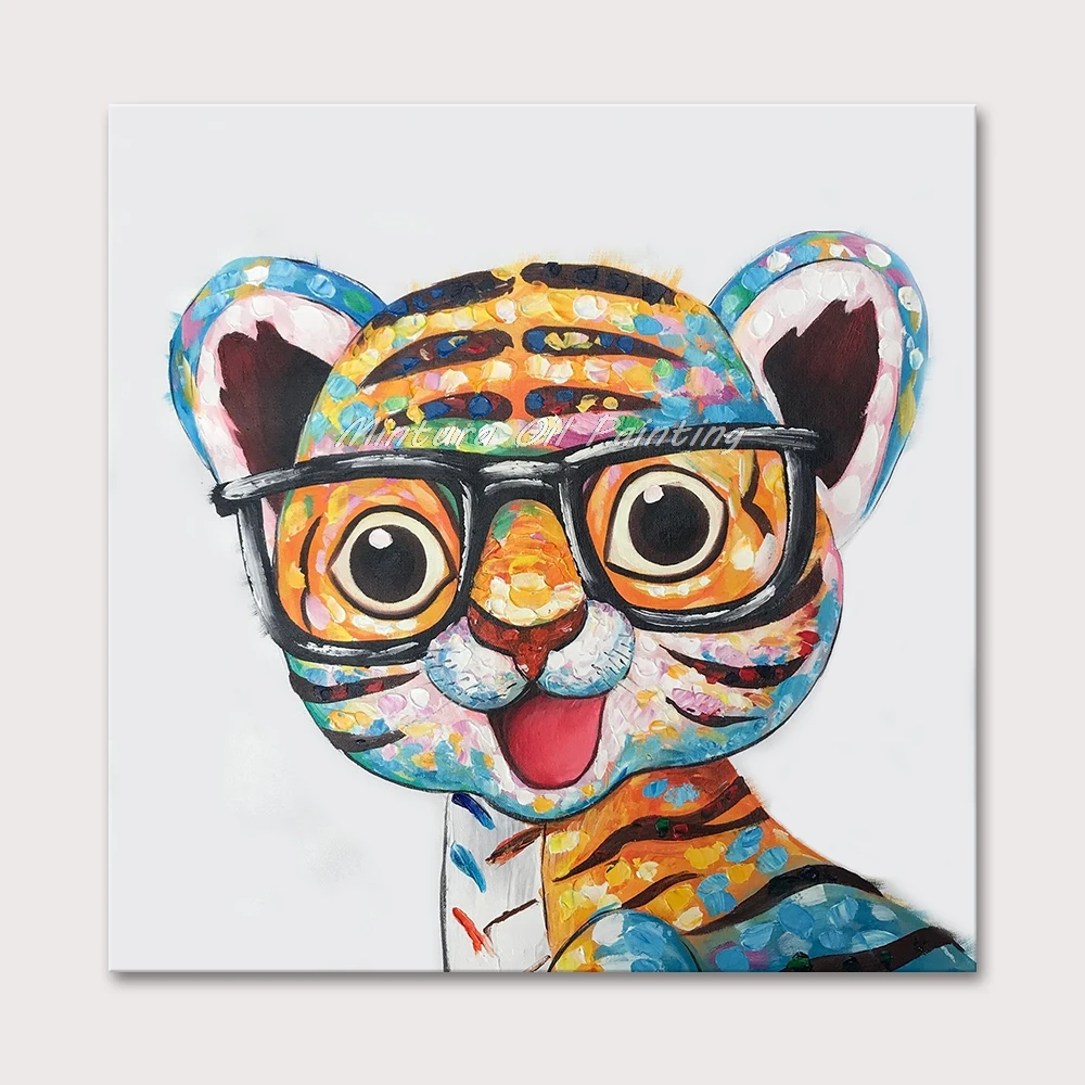 Хэмд нарисованная Толстая текстурированная картина маслом на холсте