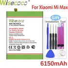 WISECOCO 6150 мАч BM49 батарея для Xiaomi Mi Max мобильный телефон в наличии Высокое качество батарея + номер для отслеживания