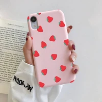fruit strawberry original liquid phone case for iphone 11 pro max x xs max xr solid candy color shell for iphone 7 8 6 6s plus