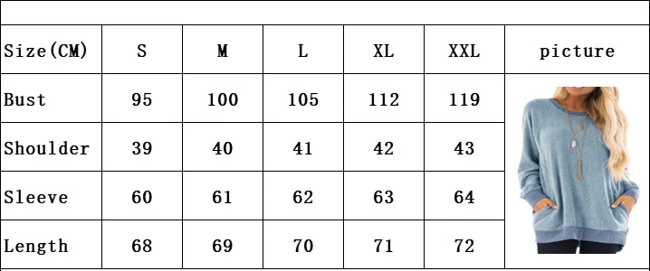 

Harajuku Sweatshirts Womens New Round Neck Contrast Pocket Sweatshirts Long Sleeve Fashion Loose Top Leisure Clothing Plus Size
