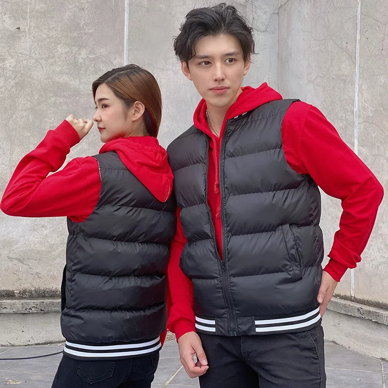 Однотонное пальто для мужчин и женщин одежда с USB умным электрическим подогревом