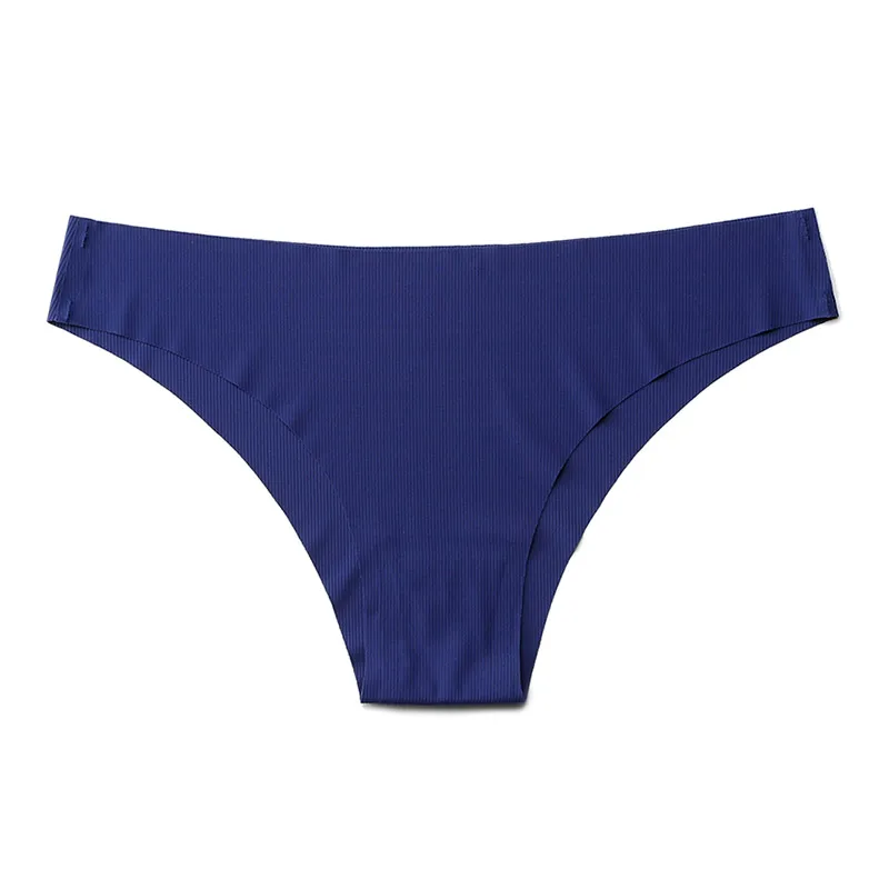 3 шт./лот цельные бесшовные трусы в полоску женские сексуальные с низкой посадкой