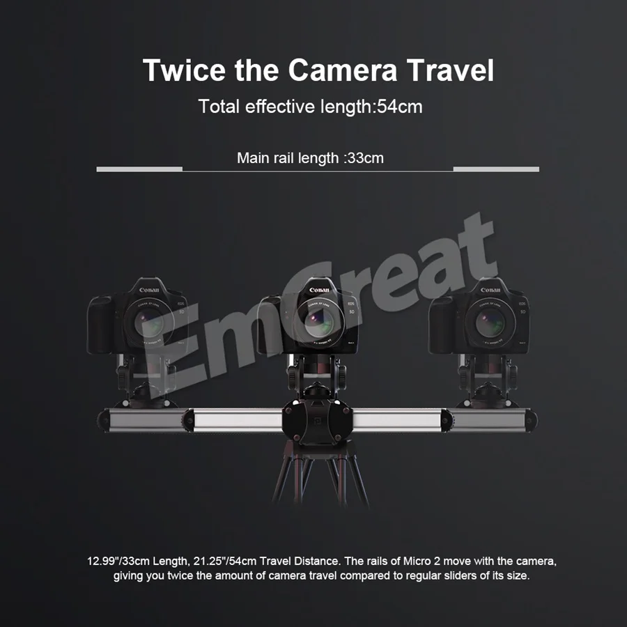 Zeapon Micro 2 рельсовый слайдер алюминиевый сплав легкий портативный для DSLR и беззеркальных камер с Easylock 2 низкопрофильное крепление
