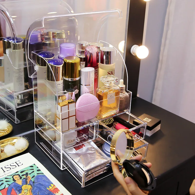 Органайзер для косметики прозрачный водонепроницаемый | Дом и сад