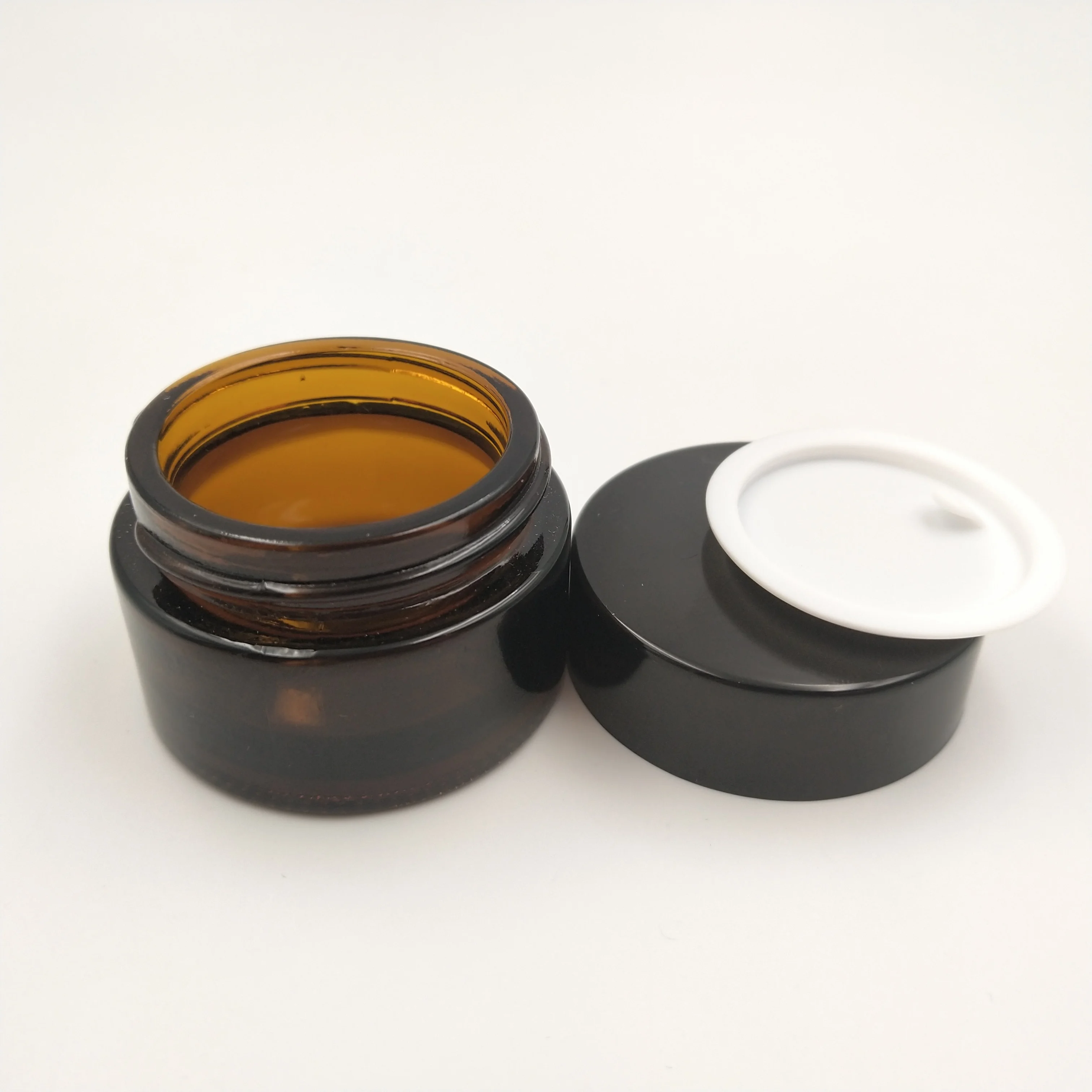4 шт. 20 г Янтарная Стекло косметические баночки Портативный путешествия тени для