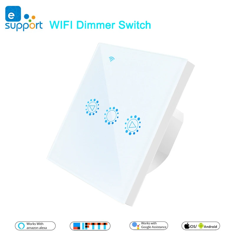 

eWeLink WIFI Dimmer Switch Smart Light Touch Switch Dimming 110V 220V Compatible with Amazon Alexa Google Home EU/US Standard