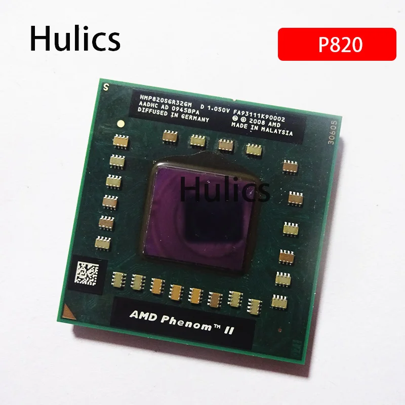 Оригинальный трехъядерный мобильный процессор Hulics AMD Phenom II P820 1 8 ГГц трехпоточный