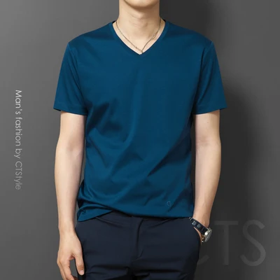 

Men's casual short-sleeved t-shirt wild clothes tide 2679