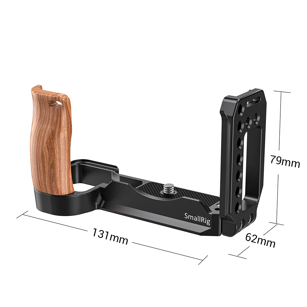 SmallRig l-кронштейн пластина с деревянной ручкой для FUJIFILM GFX 50R Arca-Swiss стандартная Монтажная пластина L-2339