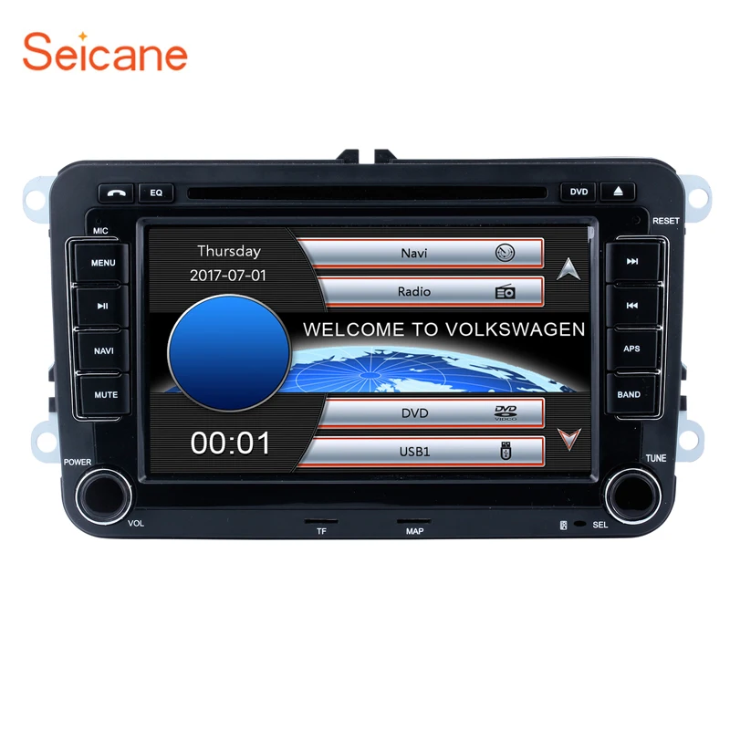 Автомагнитола Seicane WinCE мультимедийный проигрыватель 2din для VW Golf T5 Jetta Skoda Octavia Yeti Polo