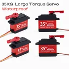 Водонепроницаемый цифровой сервопривод с большим крутящим моментом, 35 кг, 180270 , алюминиевые полностью металлические шестерни, 25T, рычаг для радиоуправляемого гусеничного автомобиля