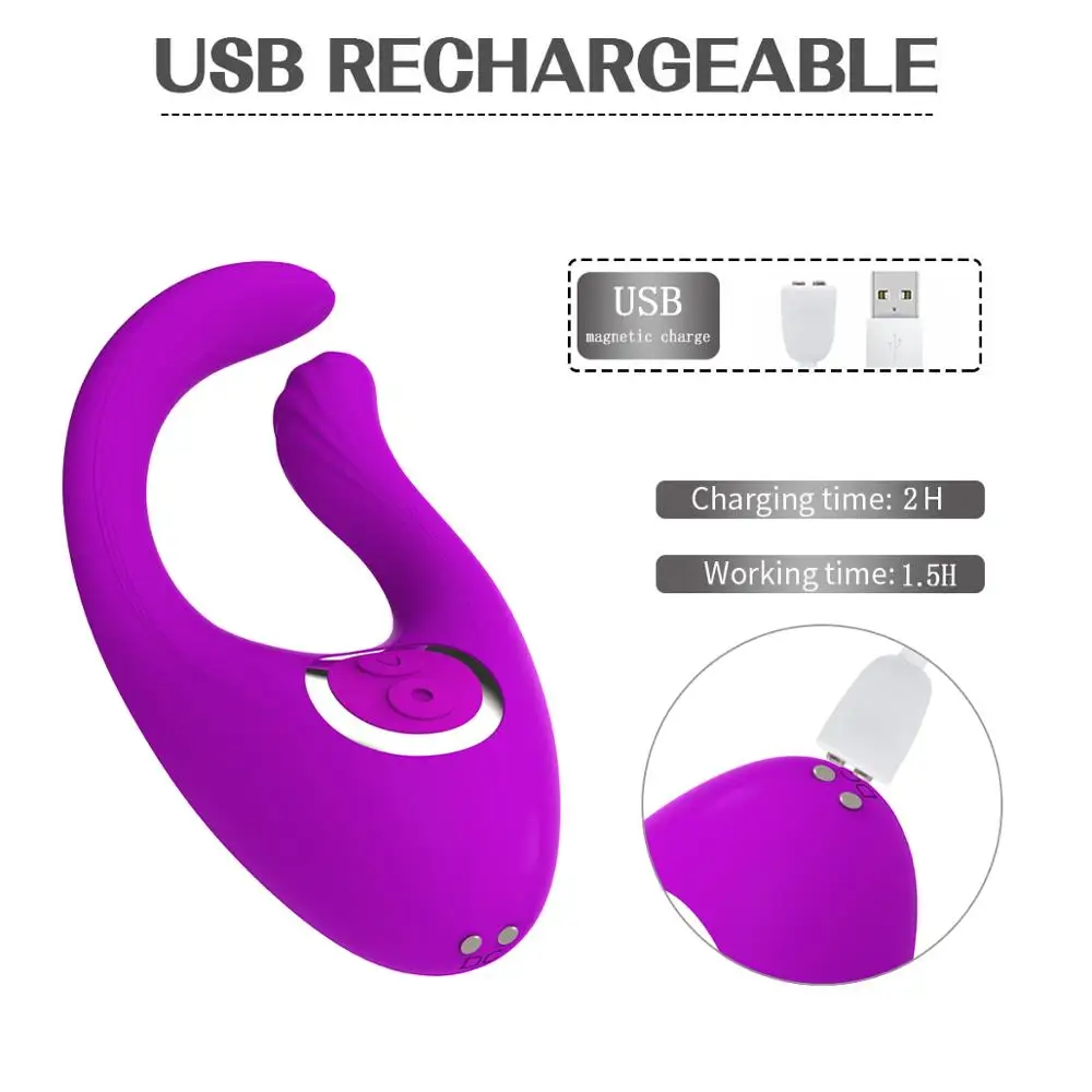 Вибратор для пениса U образной формы эротические игрушки взрослых 12 режимов