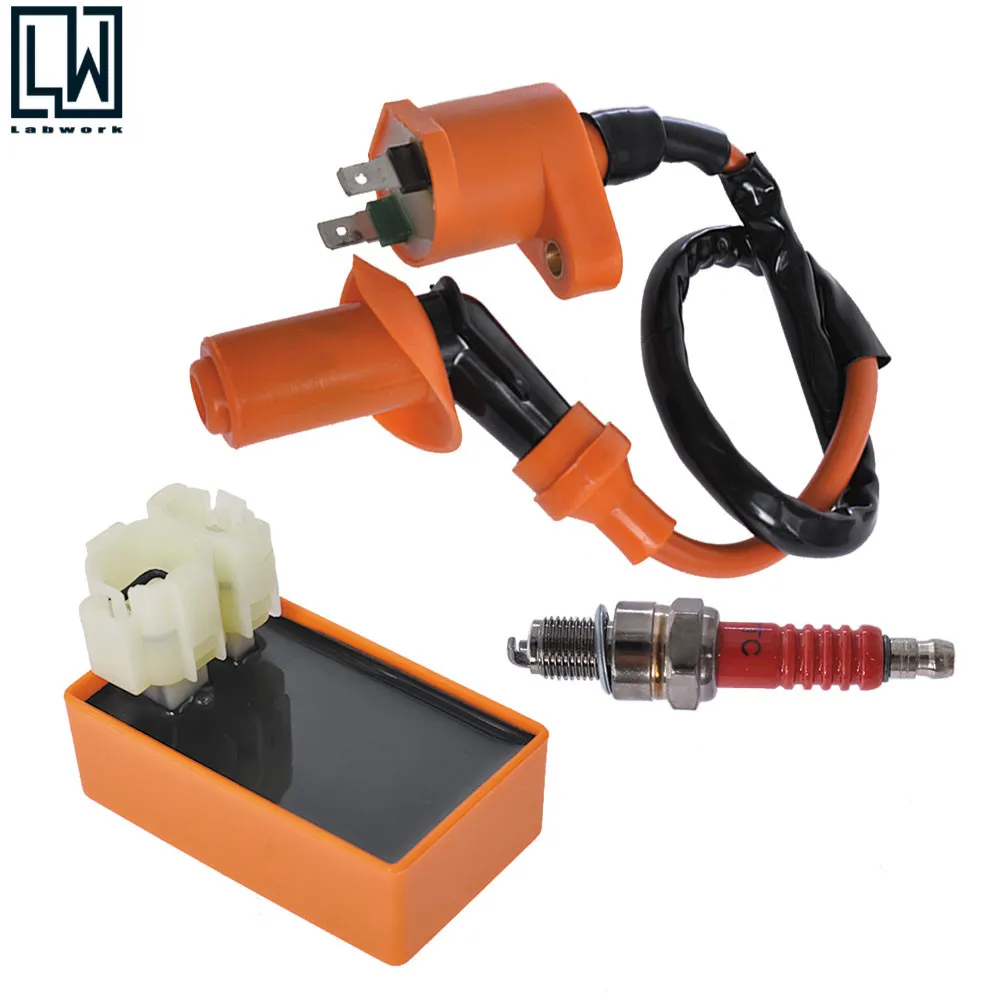 

Для Gy6 Мотоцикл Скутер ATV 50cc 125cc 150cc катушка зажигания CDI набор свечей зажигания