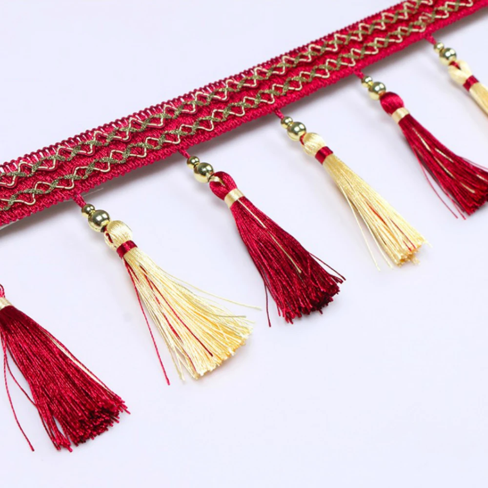 6 м/лот 8 цветов драпировка бахрома отделка сделай сам бусины в виде тыквы