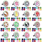 Цветной автомобильный освежитель воздуха, автомобильный парфюмерный диффузор, автомобильный освежитель воздуха на вентиляционную решетку, эфирное масло, парфюмерный медальон, бесплатная доставка, 10 шт.