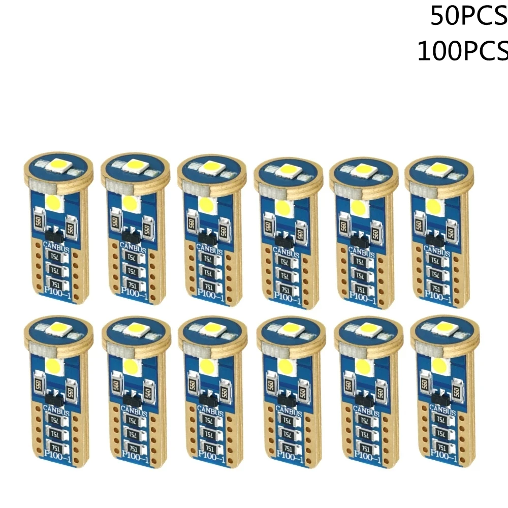 

50pcs/100PCS lot 3030 car accessories t10 TT10 W5W car light 194 Interior Lamp Reading 3SMD Canbus License Plate Lights DC12V