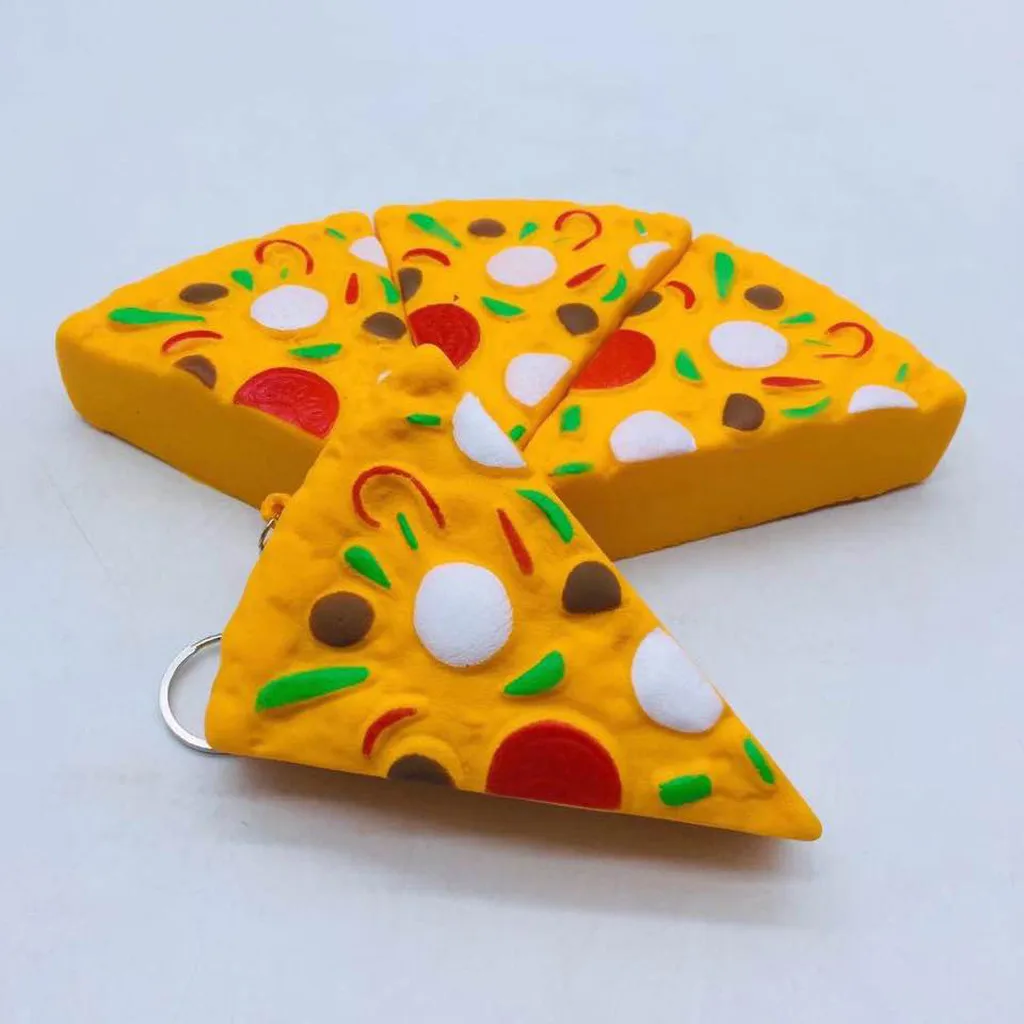 

11cm Mini Yummy Pizza Squishy Slow Rising Cream Scented Charm Stress Reliever Toy Squishy Slow Rising Squeeze Toys Collection #5