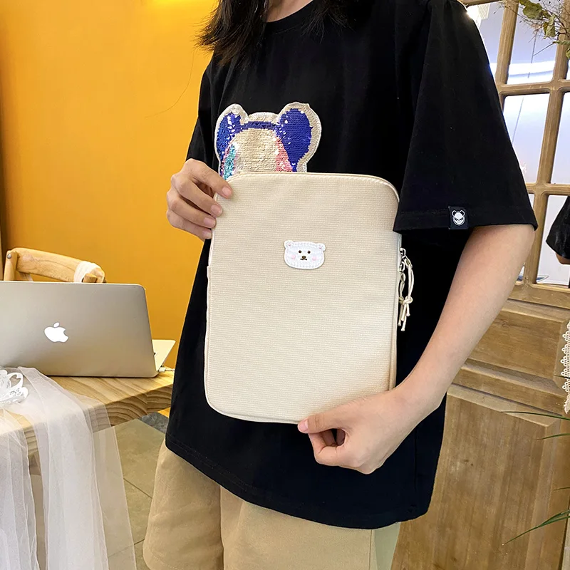 Чехол для ноутбука 13 дюймов с изображением кошки Mac Ipad Pro15 толстый Хлопковый чехол