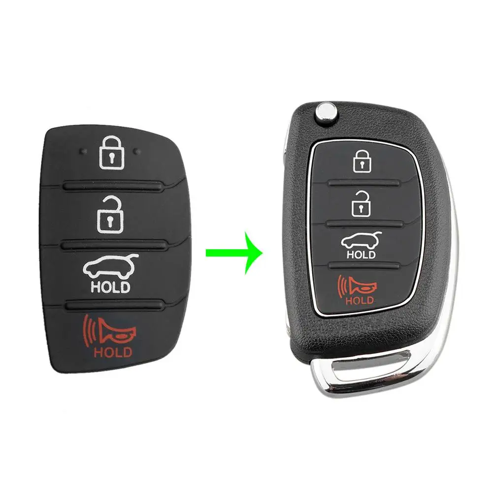 Car Key Shell Case 4 Buttons Flip Folding Remote Pad for Hyundai I30 i35 iX20 Solaris Verna Kia RIO K2 K5 Sportage | Автомобили и