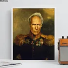 Знаменитости русского генерала Искусство Холст фотокартина черная белая Настенная картина Современное украшение для дома