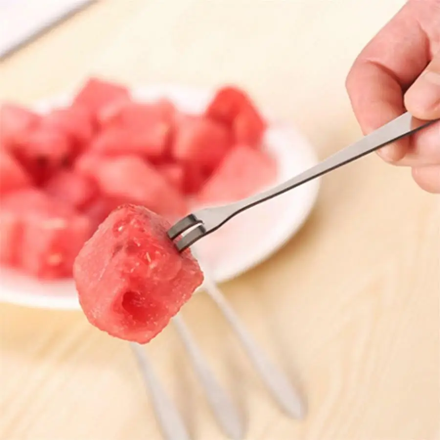 

4 шт./компл. вилка для фруктов Нержавеющая сталь десерт вилки пирог посуда вилка для салата креативные столовые приборы домашнего Кухня инс...