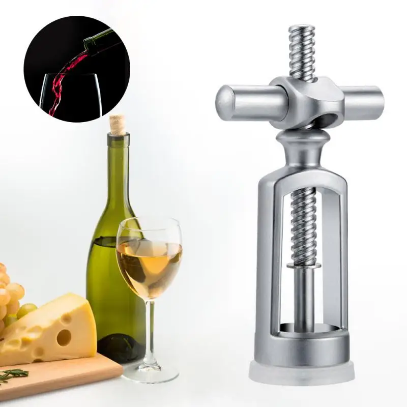 

1PC Unique Zinc Alloy Corkscrew Red Wine Bottle Opener Portable Triangle Lock Cork Puller Wine Cork Remover Kitchen Drinkware