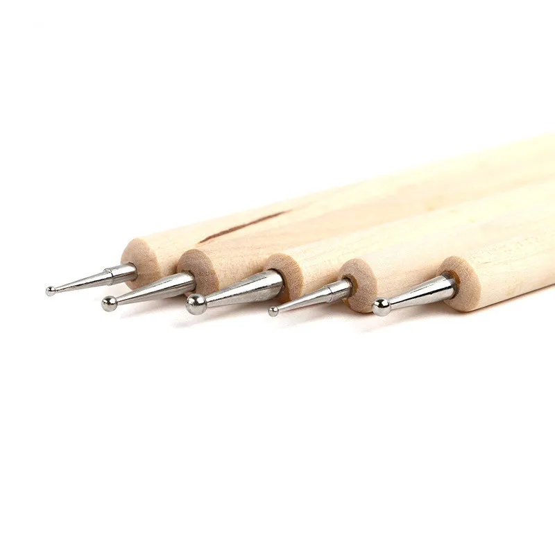 20 шт./компл. акриловые кисти Печать нержавеющая сталь точечная ручка Наборы