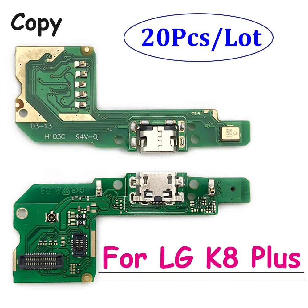 

20Pcs/Lot，New USB Charging Port Dock Plug Socket For LG K8 Plus Connector Charge Board Flex Cable Replacement Parts