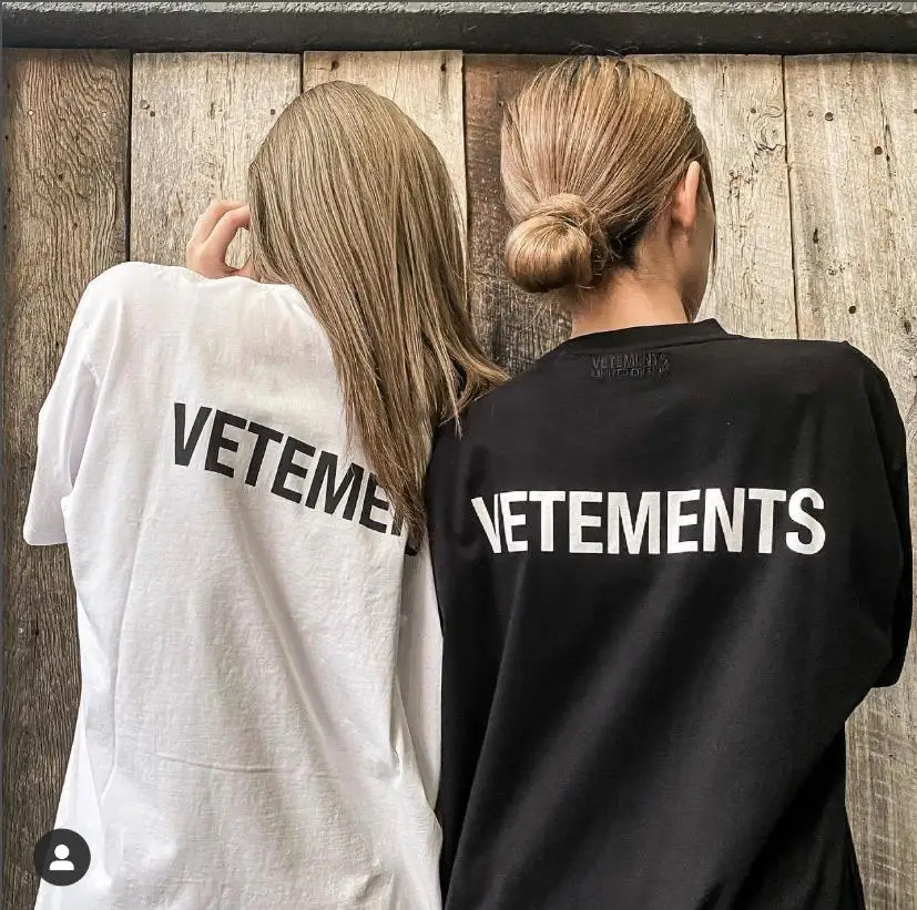 

Футболка Vetement 21ss из плотной ткани VTM с классическим логотипом, Минималистичная Футболка с принтом букв 1:1, высококачественные футболки овер...