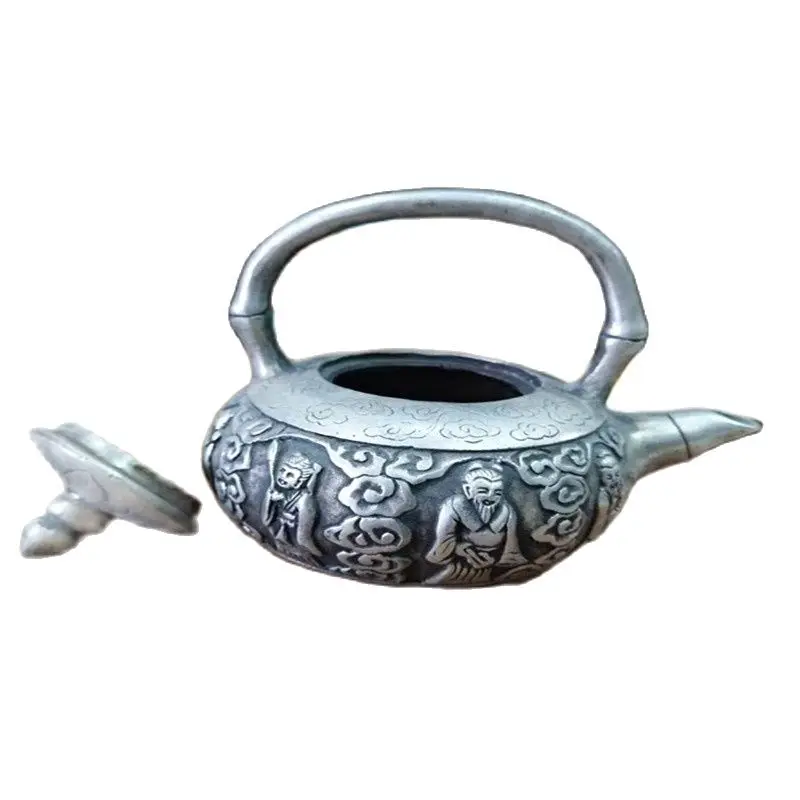 Медный чайник с резьбой в античном стиле | Дом и сад