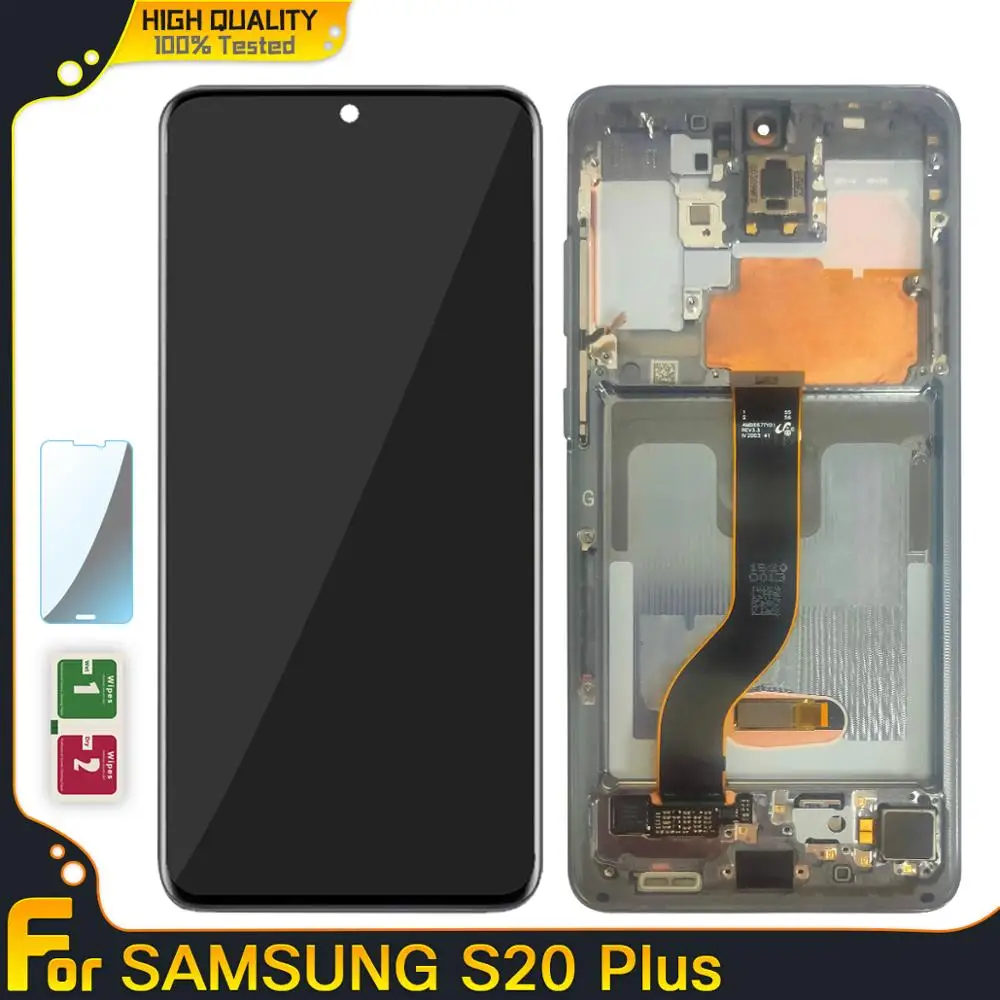 Оригинальный ЖК дисплей для Samsung Galaxy S20 G980 G980F + сменный сенсорный экран в сборе Plus