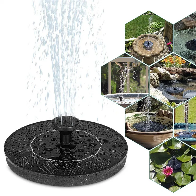 

Водяной фонтан на солнечной батарее, 16 см, плавающий фонтан, украшение сада, патио, украшение газона
