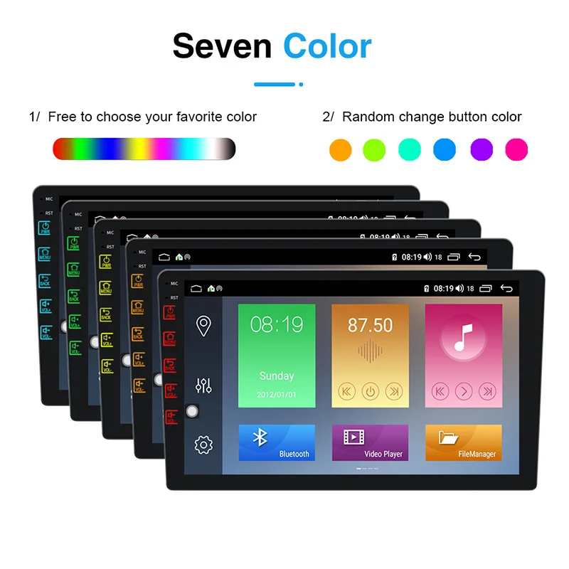 Автомагнитола 2DIN Android 4 Гб + 64 ГБ DSP 2.5D IPS мультимедийный видеоплеер для Ford Focus 2012 2017