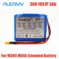 for m365 mijia pro scooter 36v 3ah 10s1p 18650 lithium ion battery pack extended range charge and discharge xt30 plug 15a bms