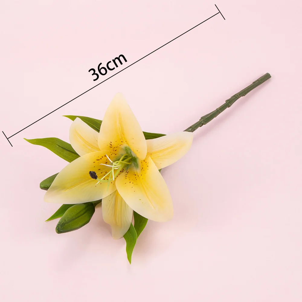 Искусственный цветочный ароматизатор лилии свежий стиль стол узор в виде