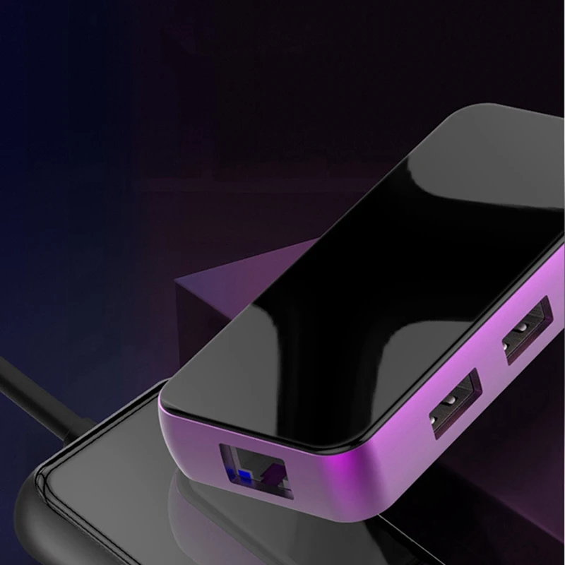 

4-in-1 Multi-Function Hub Type-C Docking Station RJ45 Gigabit Ethernet Port USB3.0 HUB